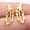 Feathers Leaf Nature Charm Antique Bronze Zinc Alloy Jewelry Making Supplies Bracelet Making Style Pendants
