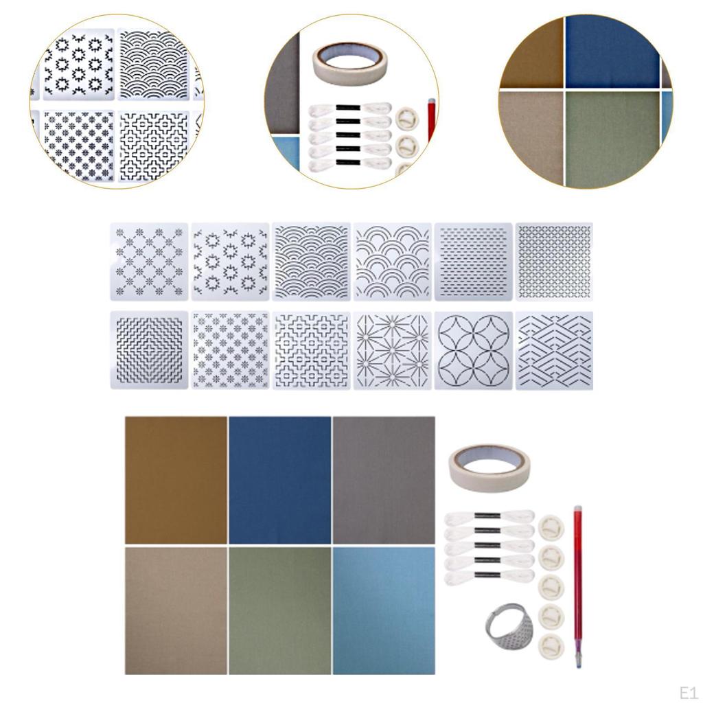 Embroidery Kit for Beginners Materials Accessories Sewing Set DIY Coaster Shirts