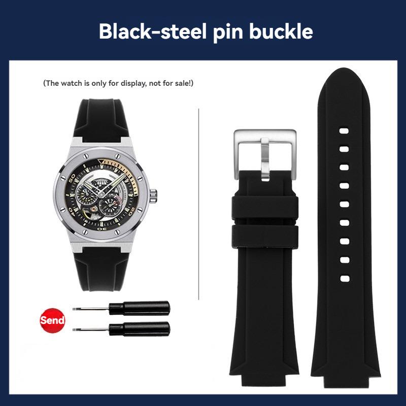 

26x17mm High Quality Rubber Strap For IW BUMBLEBEE 782G 750G 618G Sport Waterproof Silicone Convex Watchband Men s bracelet 26.17mm
