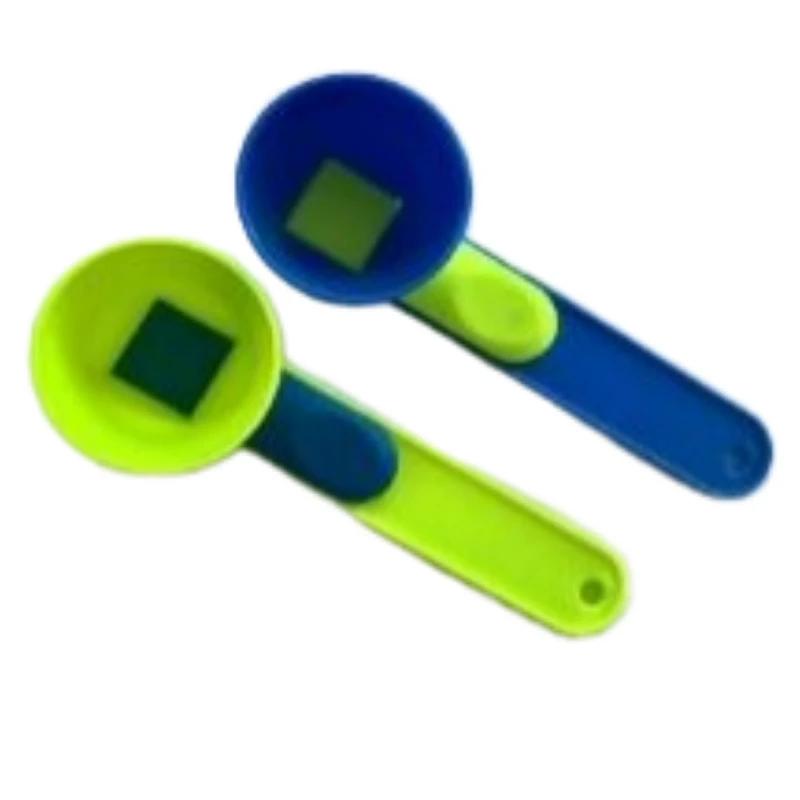 2 In 1 Sliding Measuring Scoop with Funnel Kitchen Spoons Funnel Scoop for Coffee Measuring Protein Powder Funnel for Coffee
