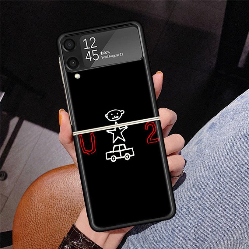 Band U-U2 Rock Phone Case For Samsung Z Flip 7 6 5 4 3 Galaxy ZFlip7 ZFlip6 ZFlip5 ZFlip4 ZFlip3 5G Print Cover
