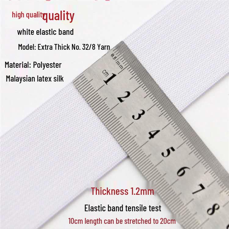 Elastic Band for Pregnancy, Baby, Sofa & Bedding: Soft, Wide, Flat Elastic for Waist Sleeves and More
