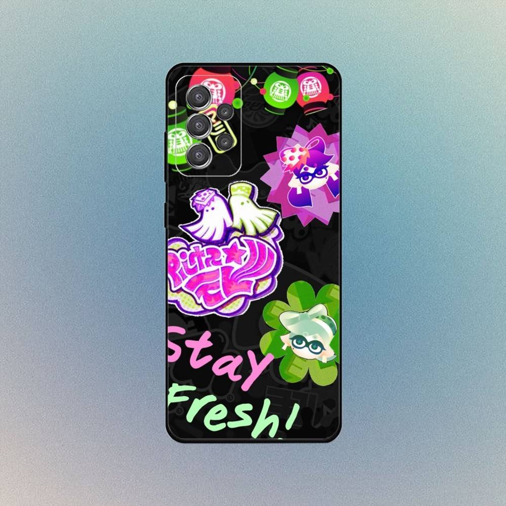 Spiel S-Splatoon 3 Handyhülle Für Samsung S25,S24,S21,S22,S23,S30,Ultra,S20,Plus,Fe,Lite,Note,10,9,5G Schwarze Hülle