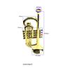 Professional Trumpet Mouthpiece Musical Educational  ABS Trumpet  with 4 Colored Keys Simulation Instrument Child Gift