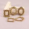 Vintage Mini Resin Picture Frames 5Pcs Baroque Design Small Photo Frames for Home Wall Wedding Xmas Ornament