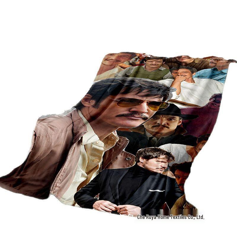 Pedro Pascal 3D Soft Throw Blanket - Warm Picnic, Bed, Sofa Accessory
