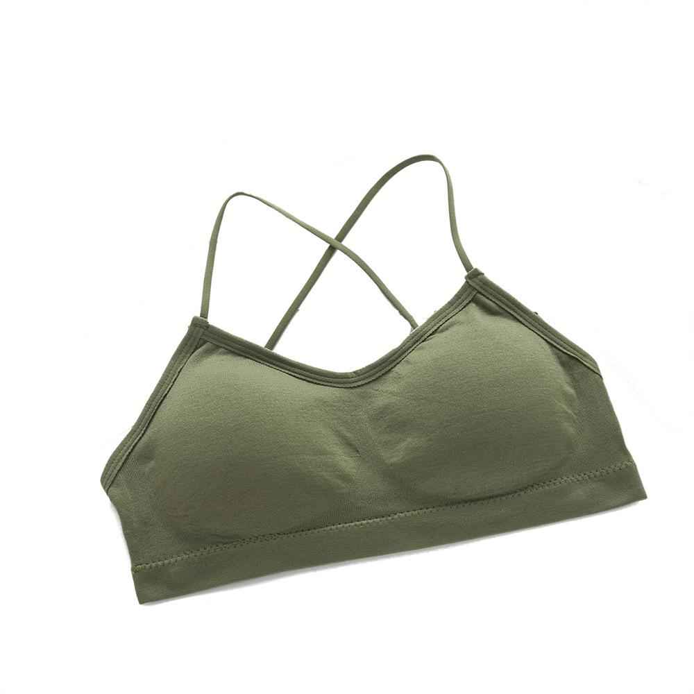 Spicy Girl Back Cross Strap Camisole with Chest Pads - Strapless, Backless, Wear as Base Layer or Outerwear