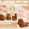 Niedliche Plüschpferdepuppe, Maskottchen, Kinderbegleiter, Tröstpuppe, Geschenk für Mädchen