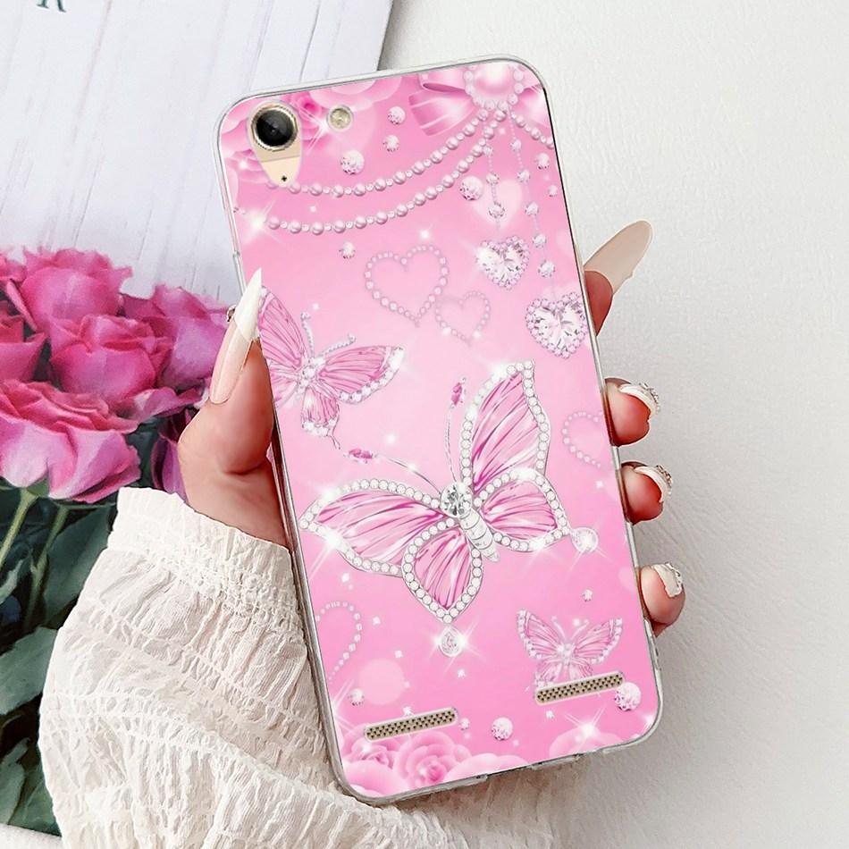 For Lenovo Vibe K5 / K5 Plus / K5 Pro L38041 A6020a40 A6020a46 Phone Case Elegant Floral Butterfly Soft Silicone TPU Cases