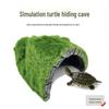 Reptile Tank Decor: Realistic Moss Cave and Turtle Hideaway