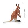 Handmad Kangaroo Action Figures Statue Simulated Wild Kangaroo Figurines  Children Toys
