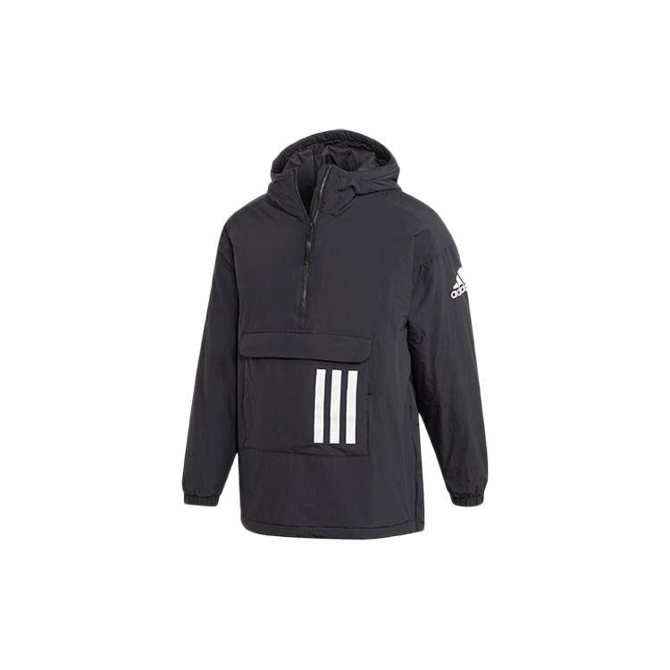Куртки Adidas Мужские Черные С Капюшоном Умеренные DZ1437 L