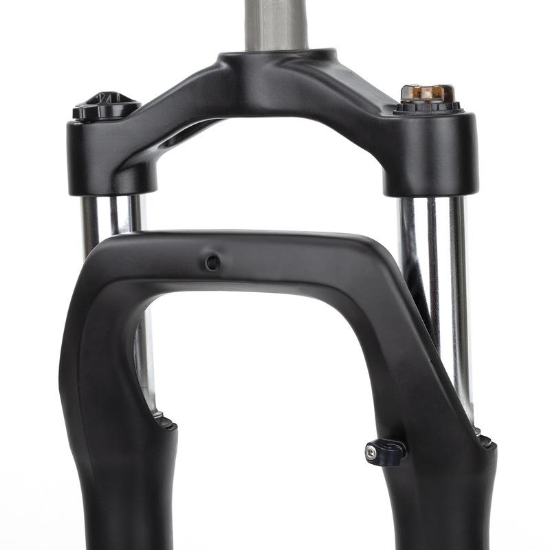 Fat Bike Spring Fork, 20-26", 105mm Travel, 4.0" Tire, Adjustable Spring, Mechanical Lock, 32mm, Disc Brake