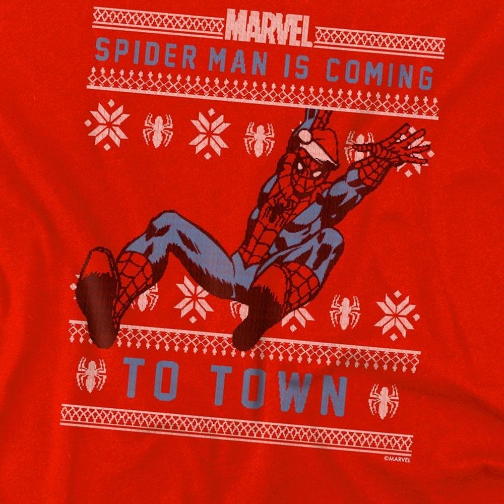 Spider-Man Childrens/Kids Pull Over Christmas Hoodie