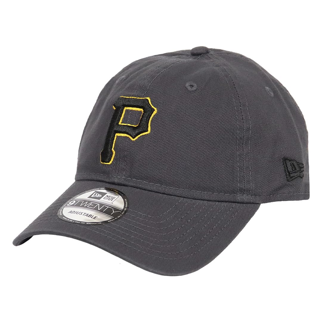 New Era 9TWENTY MLB Baseball Pittsburgh Pirates Brand Pittsburgh Pirates Cap, Graphite, Men s/Women s, Low-Profile, Name, Logo, Unisex, Golf, [Used]