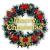 Christmas Wreath/Wall Hanging/Decoration for Xmas Party/Christmas Decorations for Home/Gifts/Wreath - (Black Pine, Diameter 10Inch)