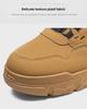 2024 Autumn Men's Low-Top Breathable Leather Work Boots - Thick-Soled, Non-Slip, Trendy Sports Running Shoes.
