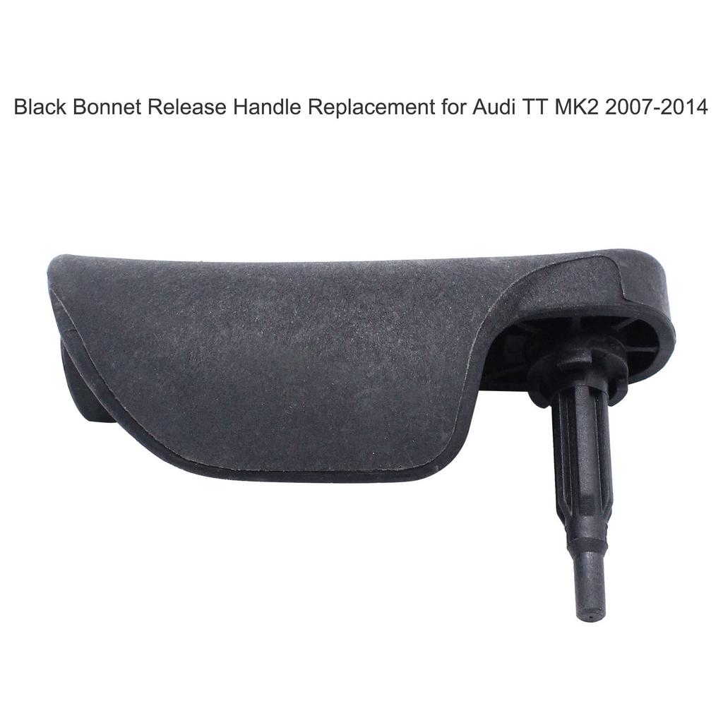 Black Bonnet Release Handle Right Hand Drive Replacement for TT MK2 2007-2014