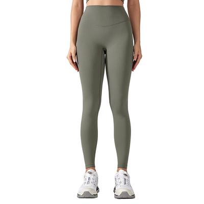 Pilates Yoga Hosen für Damen mit Nacktem Gefühl Hoher Bund Hüfthebend Bauchstraffend Trainingshosen für Damen Jogging Sporthosen