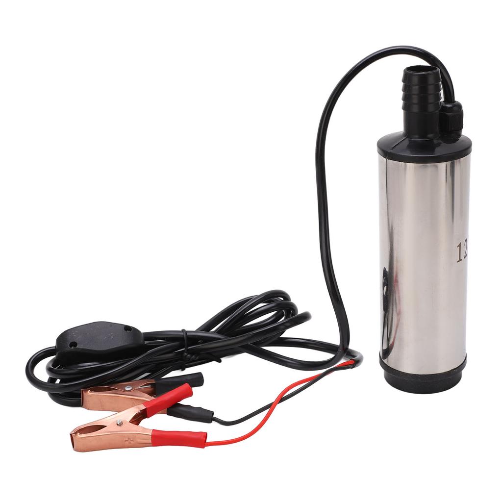 DC 12V Mini Refueling Pump with Filter Stainless Steel Diesel Fuel Transfer Pump 45?50L