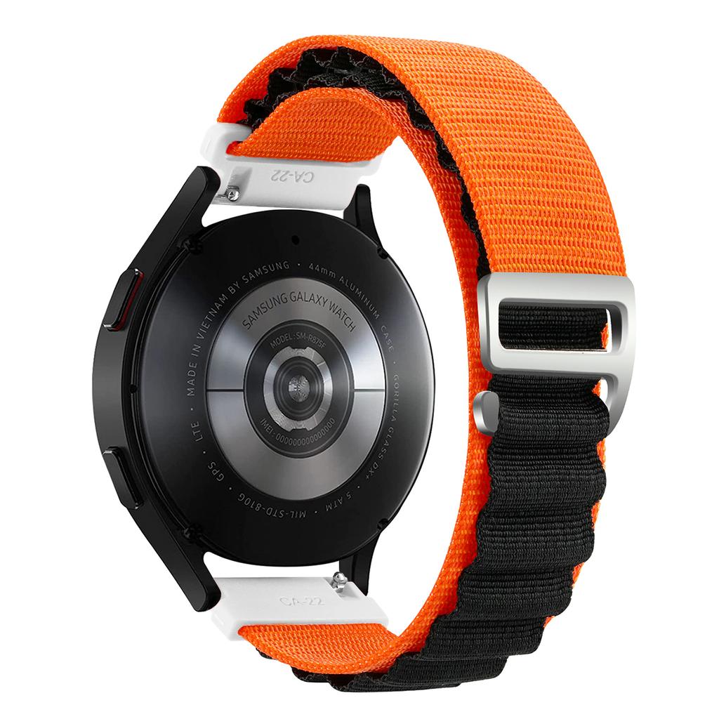Nylonband för Samsung Galaxy Watch7 6 5 4 40mm 44mm Classic/Active/Gear S3 Frontier 18 20 22mm Sport Loop-rem Amazfit GTS 3 4