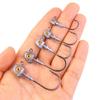 5PCS/Big Eyes High Strength Jig Head for Worm Lure Swimbait Hook For Seawater Freshwater Fishhook Fishing Tackle