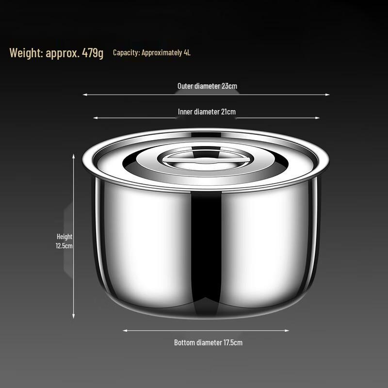 

ZISIZ Stainless Steel Oil Storage Pot with Lid