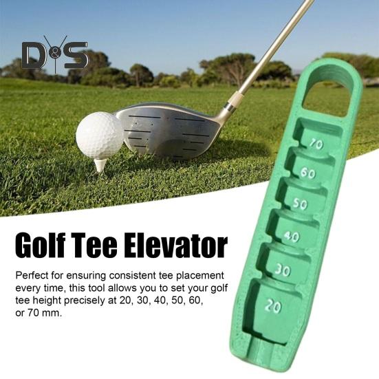 Golf Tee Elevator 3D Printed Golf Tee Height Gauge Portable Tee Height Adjuster Precise Placement At 20-70mm Gift for Golfers