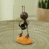 Reading Ant Metal Ant Ornament Garden Art Ant Miniature Sculpture Mini Figurine Miniature