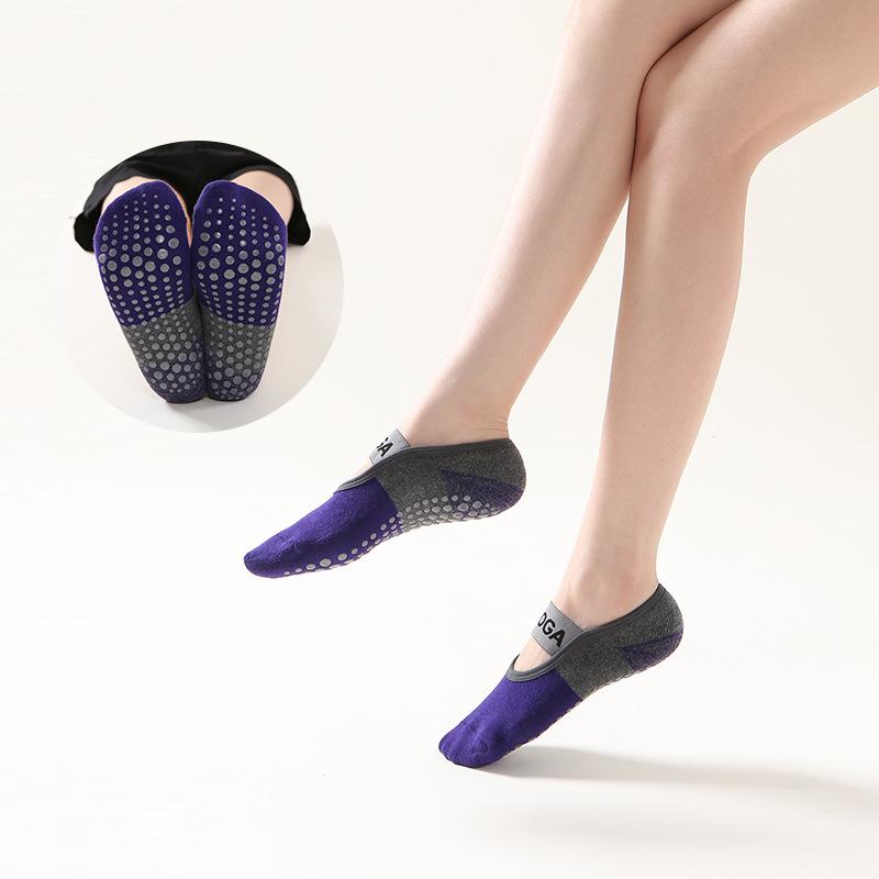 Women's Spring and Summer Yoga Pilates Dance Sports Non Slip Anti Fall Ballet Style Binding Socks