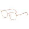 Fashionable anti blue light glasses with rectangular frame suitable for both women and men