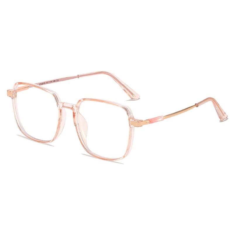 Fashionable anti blue light glasses with rectangular frame suitable for both women and men