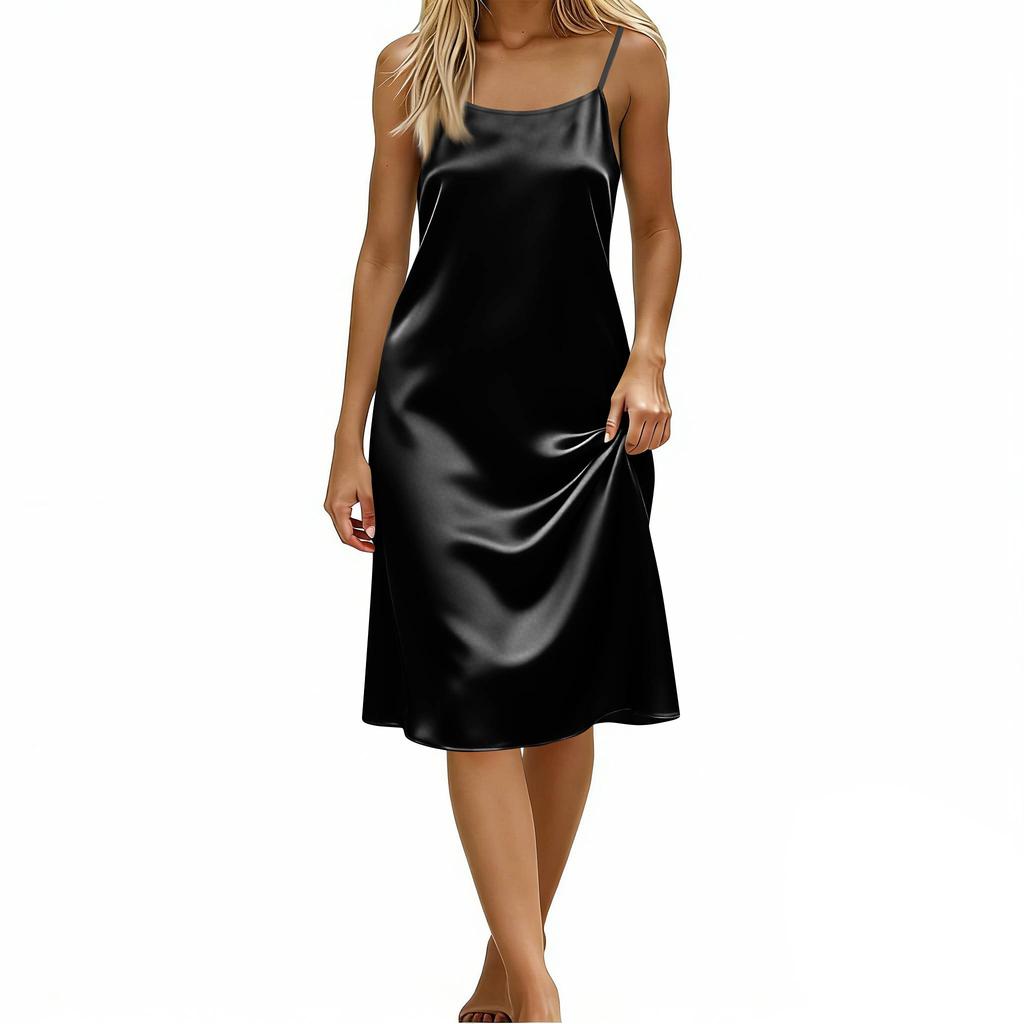 Women's Backless Strapless Dresses, Backless Loungewear Dress, Sleeveless, House Dress, Long Dress With Back Bow