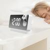 Projection Alarm Clock Large Display Versatile Silent Luminous Design USB Bedside Digital Projection Alarm Clock for Home Bedroom