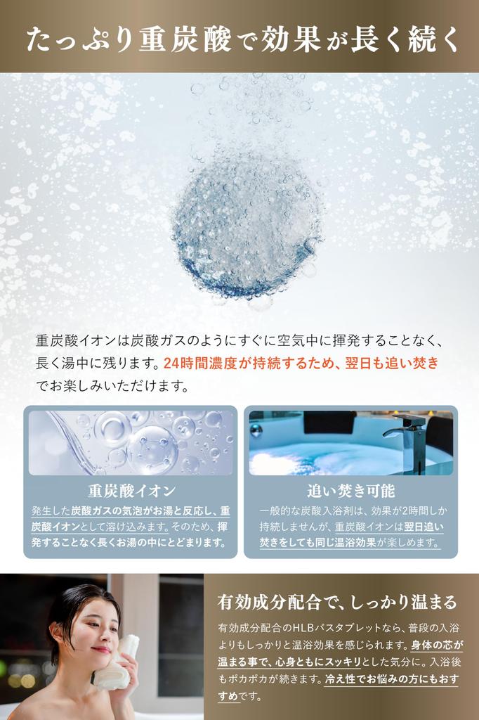 Bicarbonate Bath Tablets 20 Bath Celebrity Supervised by Asakura Mikuru and Hanabusa Kazuki H.L.B. (5-Serving, Tablets, Unscented) [Inspirational