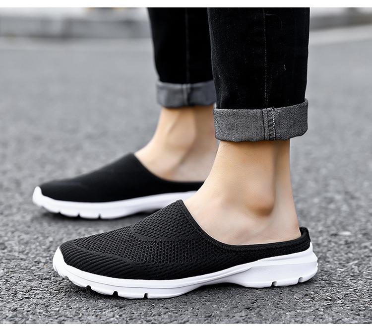 Fashion Women Walking Shoes  Slip-On Orthopedic Diabetic Ladies Platform Mules Mesh Lightweight Slipper Wedge Female Sneaker