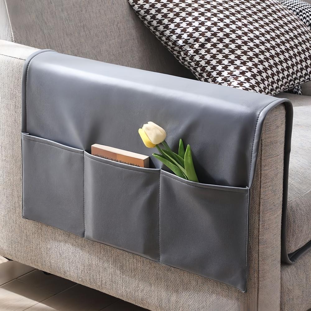 1PC Technology Fabric Sofa Armrest Cover Fabric Anti Cat Scratch and Dust-proof Protective Cover Waterproof Sofa Handle 60X110cm серый