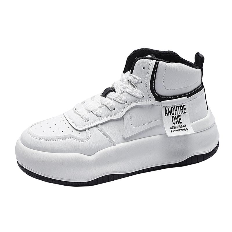 Women's Tennis Sneakers Light Breathable PU Casual Walking Shoes  Women Lace-up Platform Boots