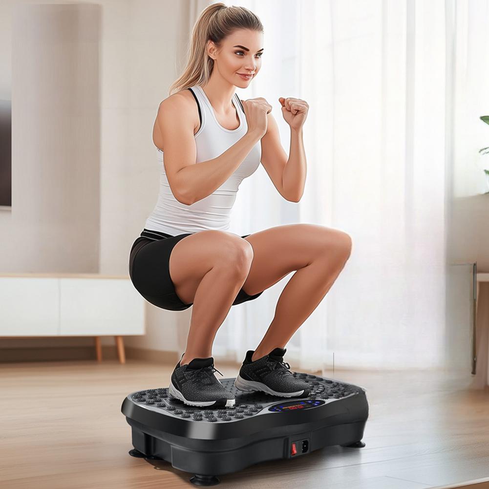 Vibration Plate Exercise Machine Weight Loss Fat Shaking Machines Bluetooth-Compatible Rhythm Full Body Shaker Adjustable Speed