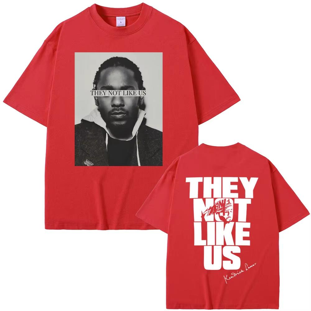 Rapper Kendrick Lamar They Not Like Us Tshirts Men Fashion Hip Hop Tshirts 2026 SpringSummer Mens Cotton Vintage Top