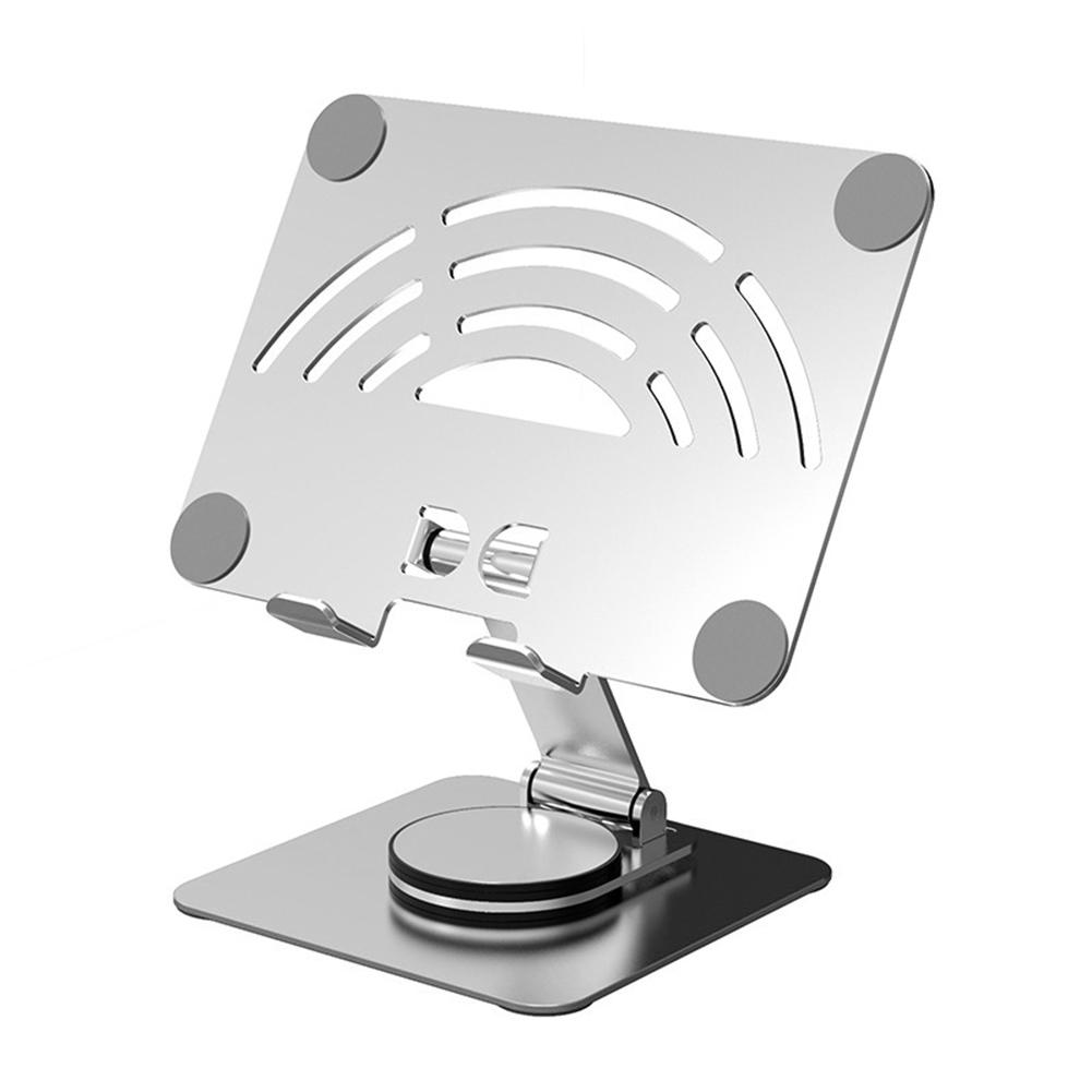 

Складной охлаждающий кронштейн для мобильного телефона, вращающийся на 360 градусов, подъемная подставка для планшета/телефона, алюминиевый сплав, совместимый с устройствами до 12,9 дюймов для дома серебряный