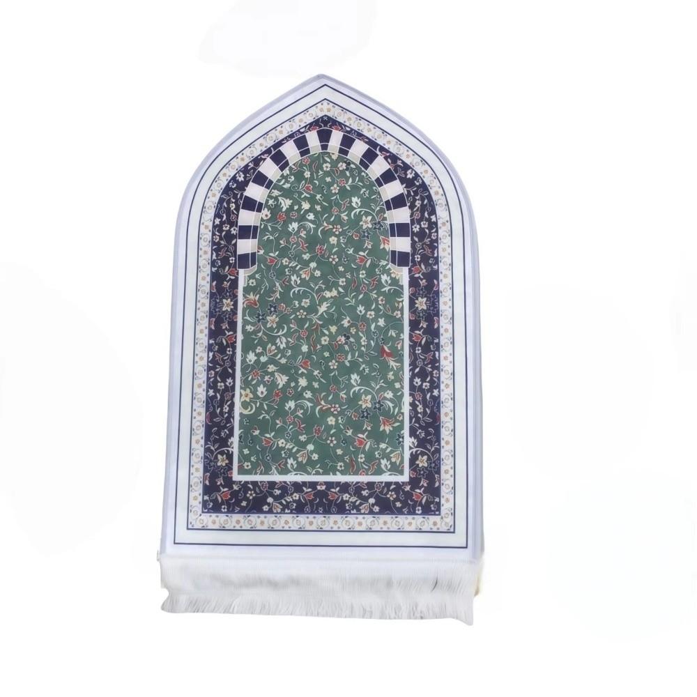 Retro Thick Prayer Mat Travel Soft Prayer Rug Irregular Non-slip Prayer Mat Carpet