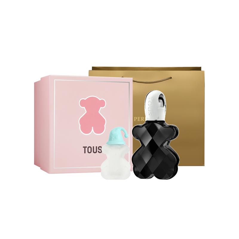 TOUS Beloved Cool Black Bear Fragrance Gift Box Set + Floral Fruity Oriental Fragrance Parfum 30ml+4.5ml