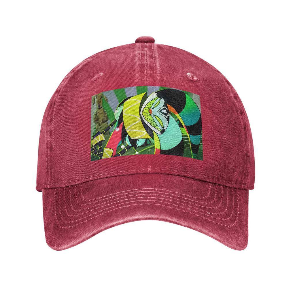 Anime Helluva Boss Fizzarolli Baseball Caps Snapback Washed Denim Hats Outdoor Casquette Hip Hop Baseball Cowboy Hat Unisex Women