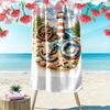 Lighthouse and Nautical Beach Design Beach Towel Quick-drying for Travel Outdoor Sports Jogging Beach and Swimming