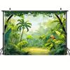 Jungle Safari Background, Animal Decoration Celebration Props Party Photo Shooting Background