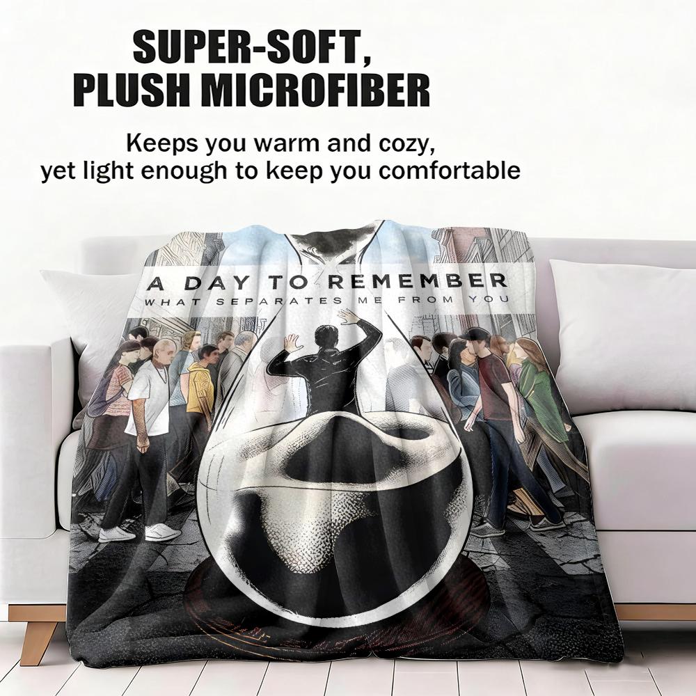 A Day To R-Remember Throw Soft Flannel Throw Summer Ac Blanket Lightweight Cool Nap Blanket For Sofa Bed Couch Travel