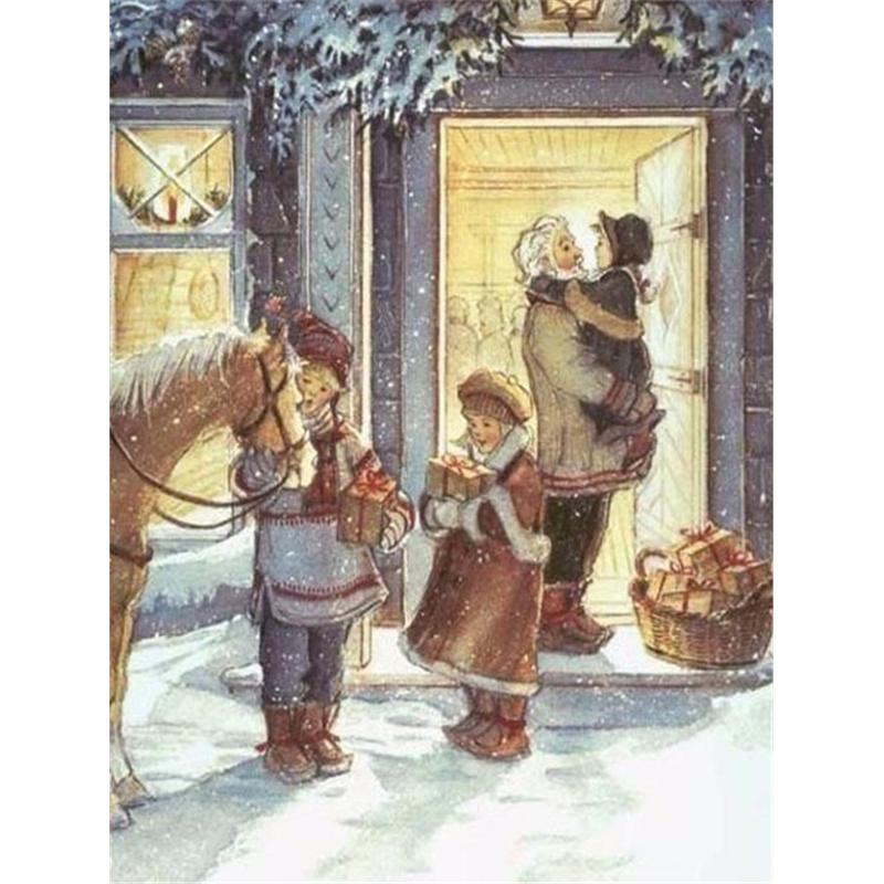 5D Diamond Painting Christmas Children Full Drill Diamond Mosaic DIY Hand Inlaid Rhinestones Embroidery Home Decor Gift