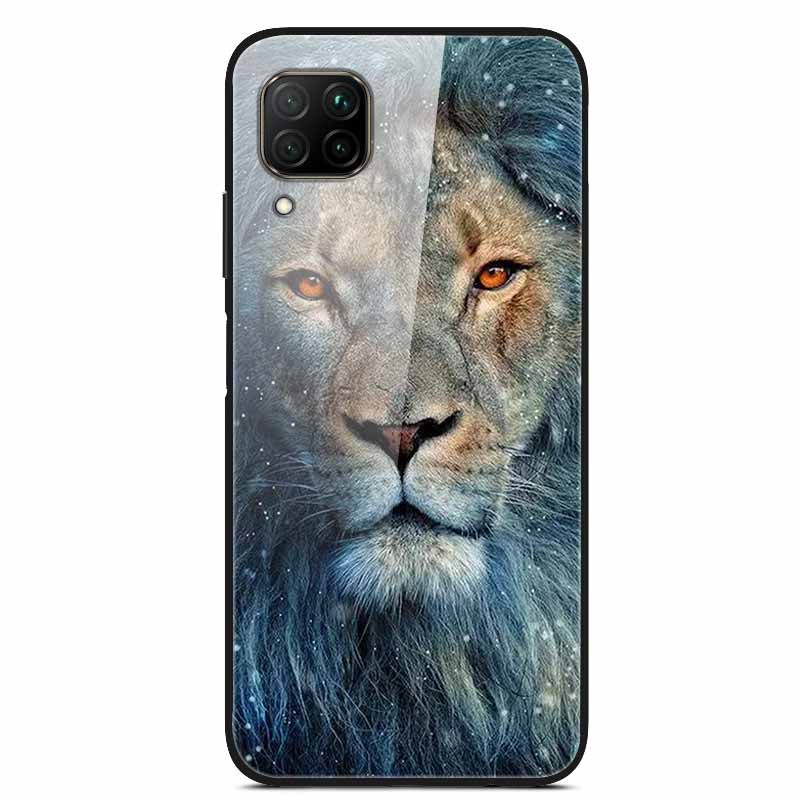 Luxury Cover Case for Huawei P40 Lite Tempered Glass Cover for Huawei P40 Lite E Phone Case for Huawei P 40 Lite Coque P40Lite E