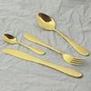 24Pcs Gold Cutlery Set Knives Fork Tea Spoon Dinner Tableware Set Stainless Steel Dinnerware Set Kitchen Flatware Silverware Set